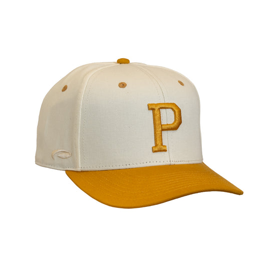Cream Colorblock P Twill Cap