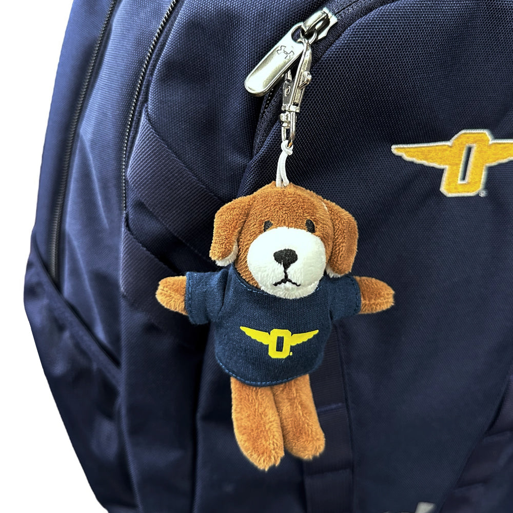 Puppy Mascot Plush Keychain