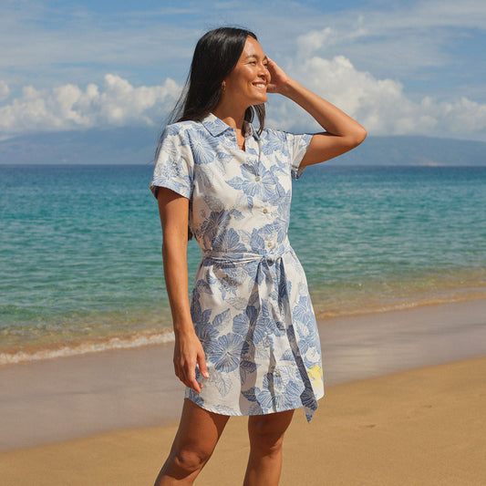Women's Aloha Biscus Violet Dress