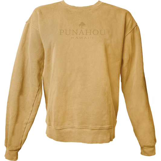 Gold Duly Dyed Fleece Crew
