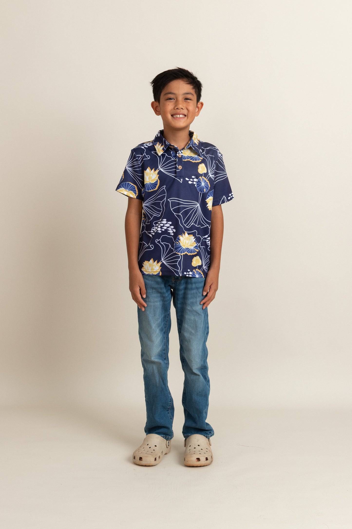 Youth Fighting Eel x Punahou Zakai Dry Fit Polo