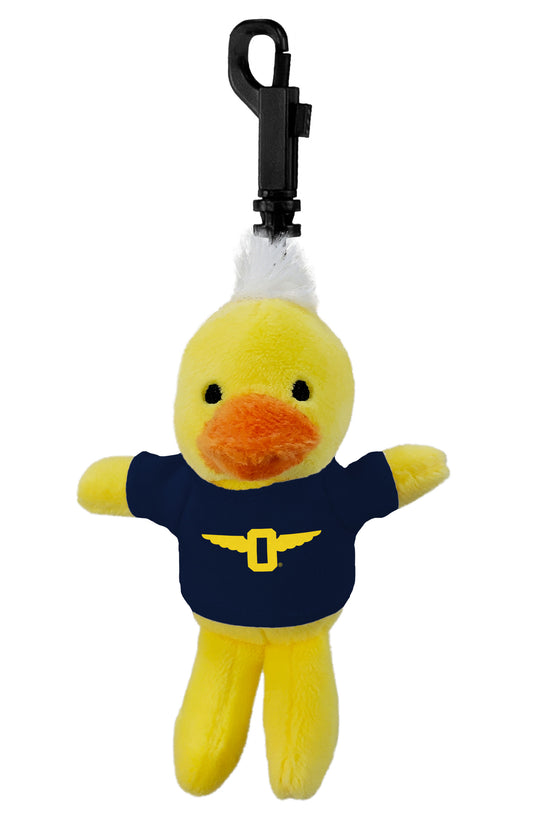 Duck Mascot Plush Keychain