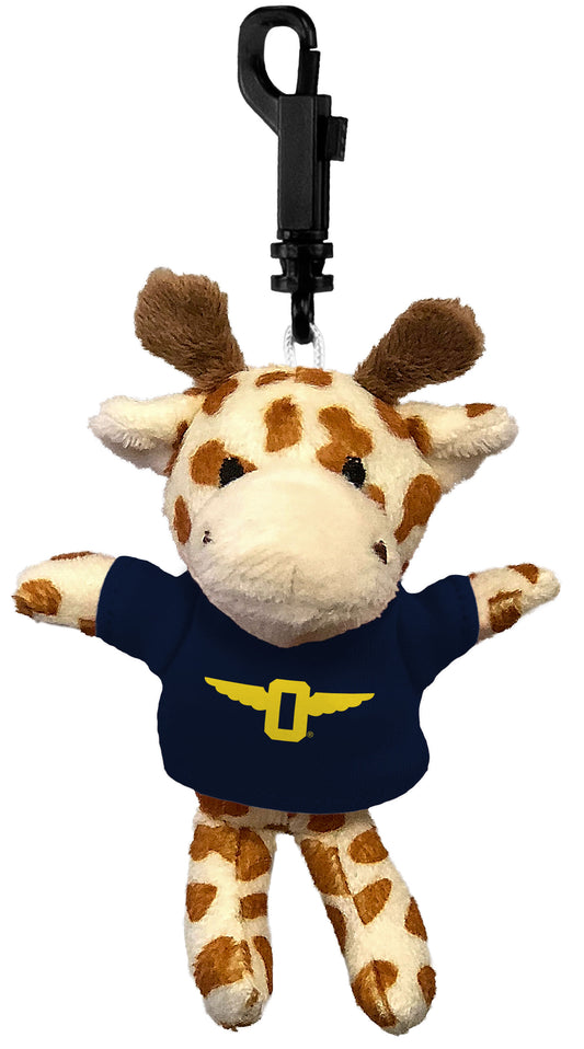 Giraffe Mascot Plush Keychain