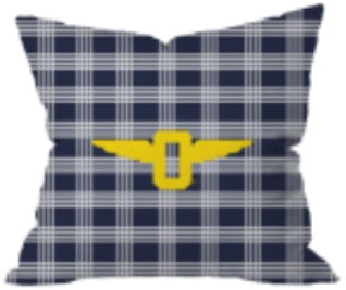 18x18 Winged-O Palaka Pillow