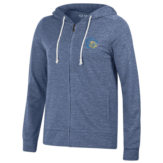 Women's Hibiscus Zurry Full Zip Hoodie