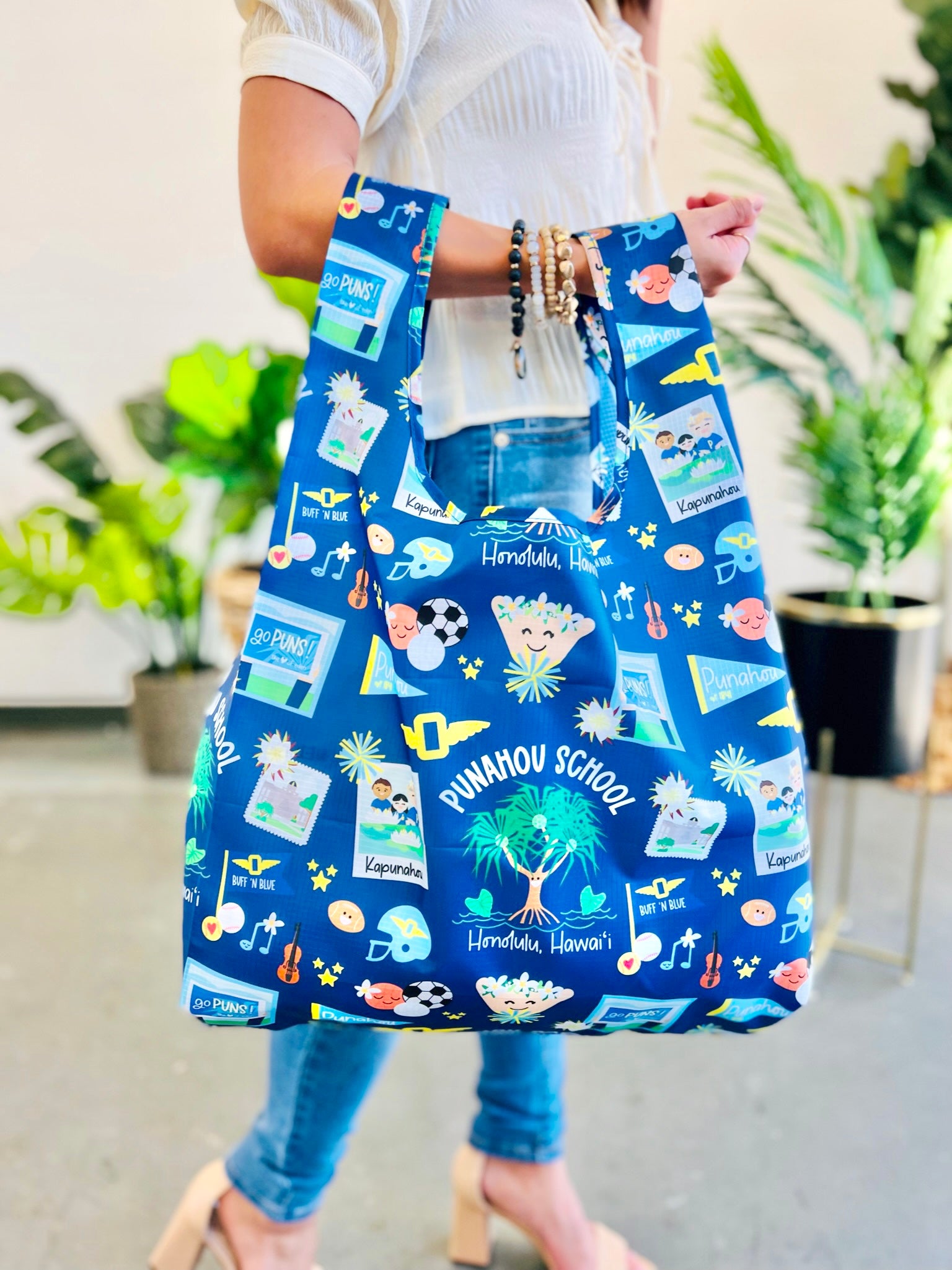 Punahou x Eden Medium Reusable Bag