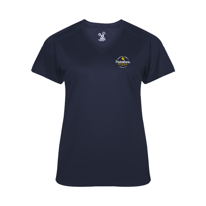 Women's Hibiscus Ultimate V-neck Perf Tee