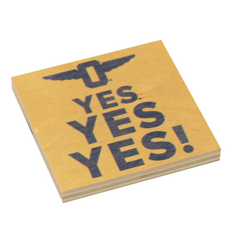 Yes! Yellow Magnet (3" x 3")